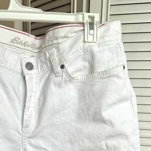 Eddie Bauer Boyfriend White Shorts